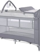 LORELLI Patut pliabil Torino Plus 2 nivele cu accesorii Grey Striped Elements