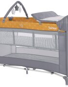 LORELLI Patut pliabil Torino Plus 2 nivele cu accesorii Lemon Curry Floral