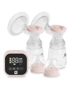LORELLI Pompa de san electrica dubla Eva 4 moduri de operare 2 sesiuni simultan functie masaj 9 niveluri de aspiratie 180 ml x 2 Pink
