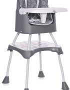 LORELLI Scaun de masa convertibil 3 in 1 inalt Trick Grey Candy