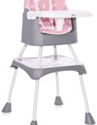 LORELLI Scaun de masa convertibil 3 in 1 inalt Trick Pink Bears