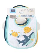 LORELLI Set 7 bavete bumbac si peva 30 x 19 cm inchidere cu banda velcro