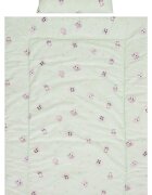 LORELLI Set lenjerie pat 3 piese bumbac Ranforce Cosy Friends Green