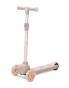 LORELLI Trotineta Jetster pana la 20 kg maner reglabil 3 eozitii roti cu leduri colorate frana de picior Beige