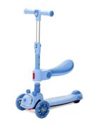 LORELLI Trotineta pliabila Swiftie pana la 50 kg roti din silicon cu leduri colorate Blue