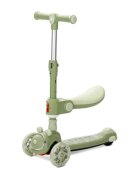 LORELLI Trotineta pliabila Swiftie pana la 50 kg roti din silicon cu leduri colorate Green