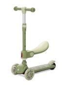LORELLI Trotineta Speedster pana la 50 kg scaun pliabil si reglabil maner reglabil roti cu leduri frana de picior Green