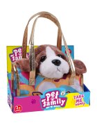 Luna Toys Jucarie de plus in geanta Take Me Home Catelus Maro 20 cm