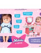 Maia Set de joaca cu papusa in oglinda Bleu