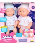 Maia Set doua papusi bebelusi si fratiorul geaman