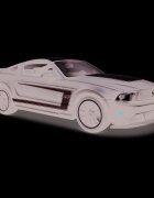 Maisto Masinuta Ford Mustang Boss 302 1:24 Negru mat