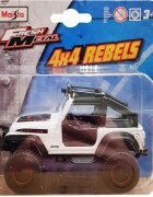 Maisto Masinuta Fresh Metal 4X4 Rebels 11 cm 1:64 Jeep alb