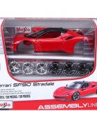 Maisto Set constructie masinuta metalica Ferrari SF90 Stradale 39 piese 1:24 Rosu