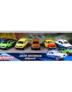 Majorette Set 5 masinute din metal Dacia 1300 si Dacia Duster 7 cm