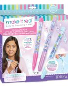 Make It Real Set de creat 3 pixuri cu sclipici Floaty Pens 29 piese
