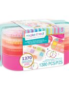 Make It Real Set de creat bratari cu pandative Beads 2-Go 1380 piese
