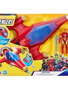 Marvel Figurina cu avion de lupta Avengers Iron Man Repulsor Blast Battle Jet 10 cm F9329