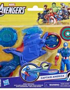 Marvel Figurina cu motocicleta si scut Avengers Captain America 10 cm G0889