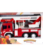 Maxx Wheels Camion de pompieri cu macara lumini si sunete 1:16