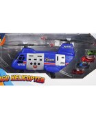 Maxx Wheels Elicopter de marfa cu 4 mini vehicule Albastru