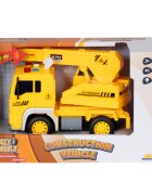 Maxx Wheels Masina de constructie cu lumini si sunete Macara 20 cm