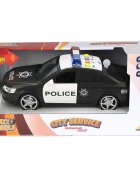 Maxx Wheels Masina de politie cu lumini si sunete 24 cm Negru