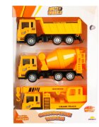 Maxx Wheels Set 3 vehicule de constructie Galben