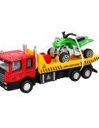 Maxx Wheels Set camion transportator cu ATV Rosu 16 cm