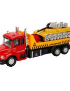 Maxx Wheels Set camion transportator cu tanc Rosu 16 cm
