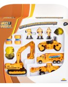 Maxx Wheels Set cu vehicule de constructie Excavator