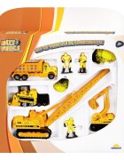 Maxx Wheels Set cu vehicule de constructie Macara