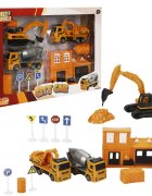 Maxx Wheels Set de joaca cu vehicule City Building Portocaliu