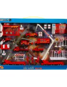 Maxx Wheels Set de joaca cu vehicule Pompieri 40 piese 1:87