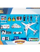 Maxx Wheels Set de joaca cu vehicule si accesorii Aeroport 19 piese