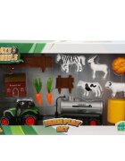 Maxx Wheels Set tractor cu accesorii agricole Cisterna
