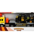 Maxx Wheels Set transportator cu elicopter Negru 1:16