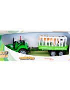Maxx Wheels Tractor si remorca cu animale Farmer Toys