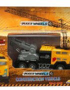 Maxx Wheels Vehicul de constructie cu macara Galben