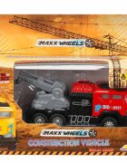 Maxx Wheels Vehicul de constructie cu macara Rosu