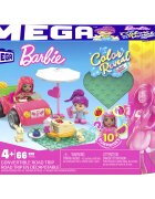 Mega Bloks Set de joaca cu mini papusi surpriza Barbie Color Reveal Road Trip HKF90