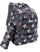 Mesco Ghiozdan cu 3 compartimente si penar inclus Fotbal