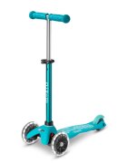 MICRO Trotineta cu 3 roti si lumini LED Mini Deluxe Albastru