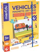 mierEdu Joc puzzle magnetic de arta si asociere Vehicule