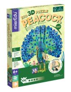 mierEdu Puzzle 3D eco Paun Deluxe 108 piese