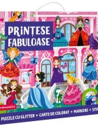 Mimorello Puzzle cu glitter Printese Fabuloase 118 piese