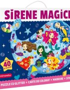 Mimorello Puzzle cu glitter Sirene Magice 120 piese