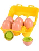 Minibo Jucarie bebelusi Oua cu forme geometrice 12 piese