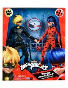 Miraculous Set 2 papusi Ladybug Zag Heroez Buburuza si Cat Noir 30 cm