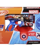 Nerf Blaster cu 10 sageti din spuma Captain America F9717