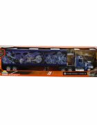 New Ray Camion cu remorca 1:43 Albastru